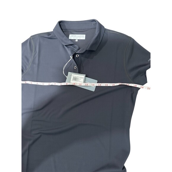 Henri Lloyd Sport Women's Performance Polo Shirt Size M Dark Charcoal Gray - Picture 7 of 8